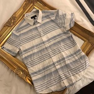 Banana Republic Slim Fit Short Sleeve Button Down